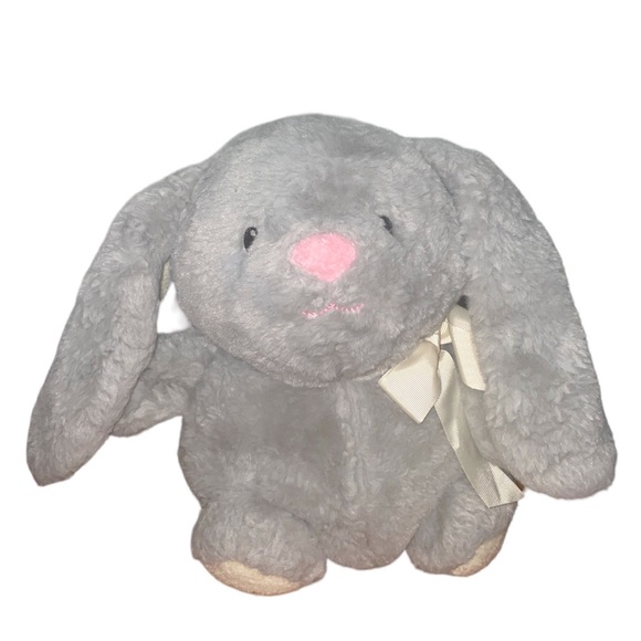 Animal Adventure Hoppy Hoop Bunny Stuffed Animal plush gray toy Easter spring - Picture 1 of 10